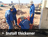 Install thickener