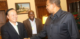 President of Tanzania met with the Chairman of Xinhai Mining Group