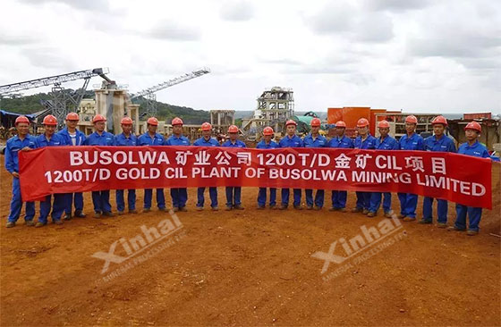 Tanzania 1200tpd gold mine beneficiation plant project